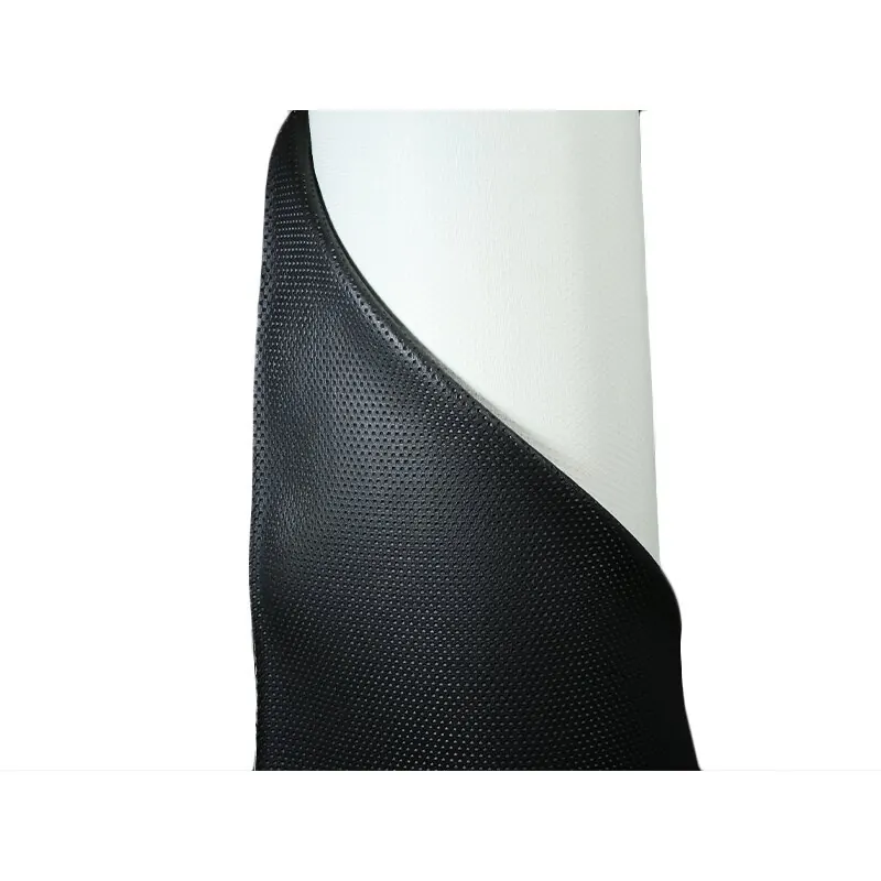 1 Meter Black Color Basket eave Grained Leather