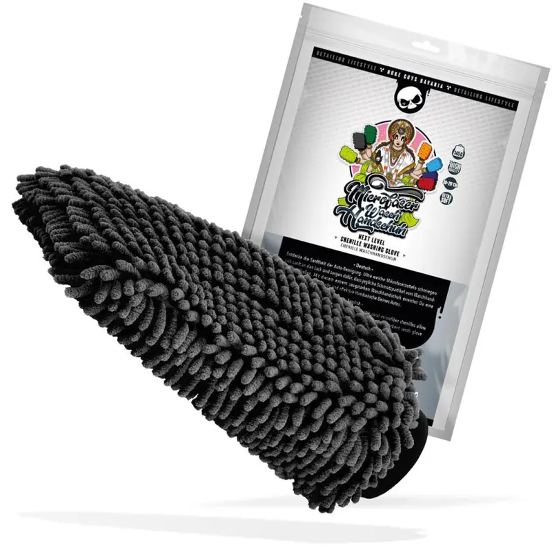 Nuke Guys - Chenille Waschhandschuh - schwarz