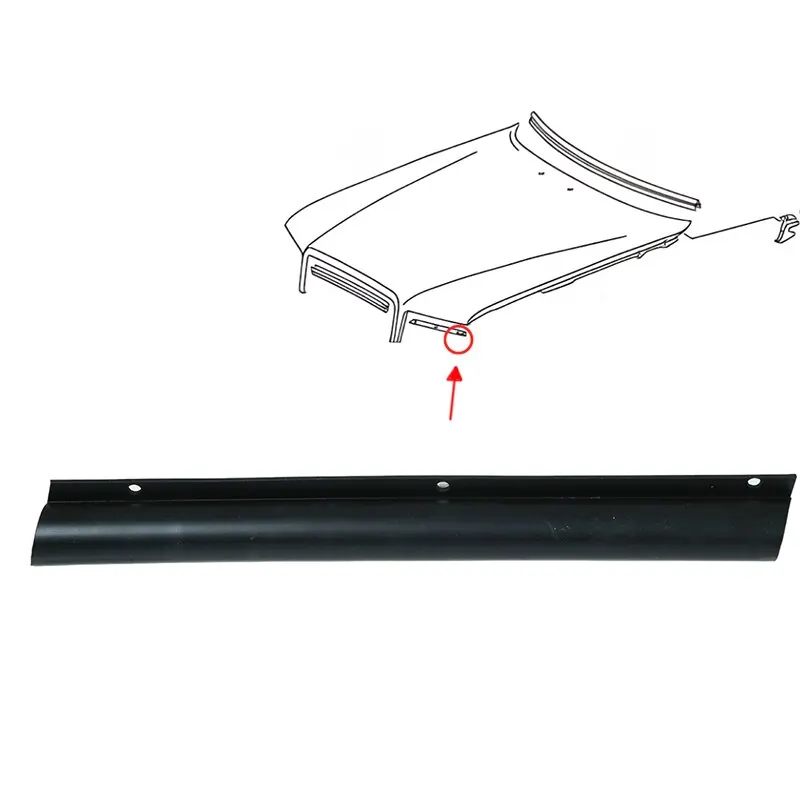 Seal for hood / engine compartment front right for W126