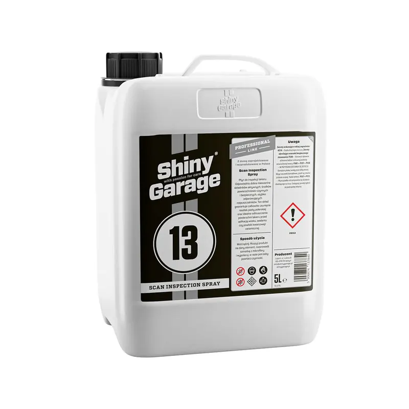 Shiny Garage Scan Inspection Spray Lackreiniger 5L