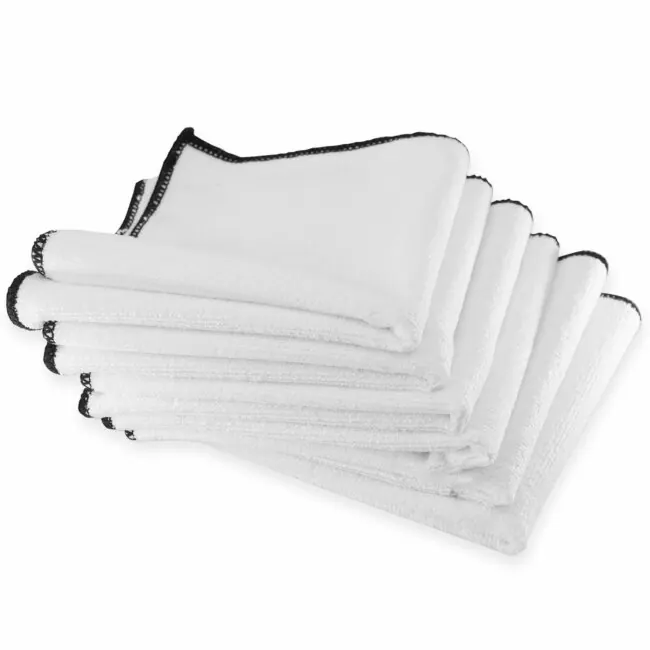 ValetPRO Microfibre Polyvalente 6 pack blanc Chiffons Microfibre Tout Usage 6 pièces